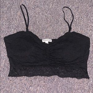 Black lace bralette